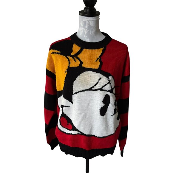 Disney Vintage Sweater Mickey and Co Minnie Mouse Womens Large - Picture 1 of 6